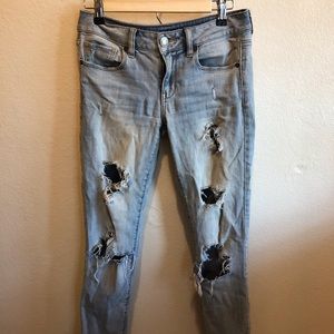 American Eagle Ripped Skinny Jeans